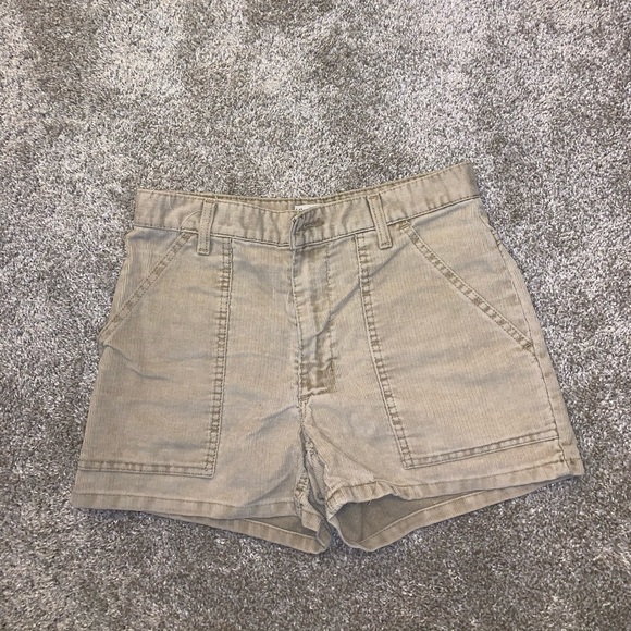 Abercrombie & Fitch Tan Denim Shorts size 4 - Picture 2 of 6